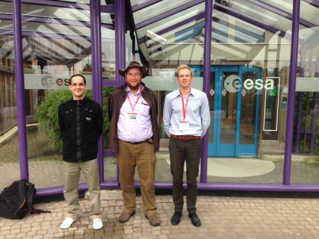 Péter Vingelmann, yours truly and Janus Heide (Steinwurf) during a visit to ESA's ESTEC in Noordwijk. ESA suggested that PEPs should work just as well - but would they?